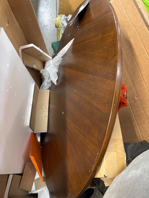 Photo 1 of Signature Design by Ashley Lyncott Traditional Round Dining Room Table, Seats up to 4, Brown