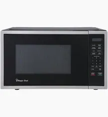 Photo 1 of 0.9 cu. ft. 900-Watt Countertop Microwave in Stainless Steel