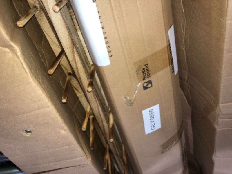 Photo 1 of Blosssound Wall Mounted Oversize Coffee Mug Rack Rustic Wood Mug Rack Wall Mounted Storage for 27 Cups Mug Holder Wall Mounted Jar Plate Holder for Home Display and Collection, 34 x 26.75 x 4 Inches