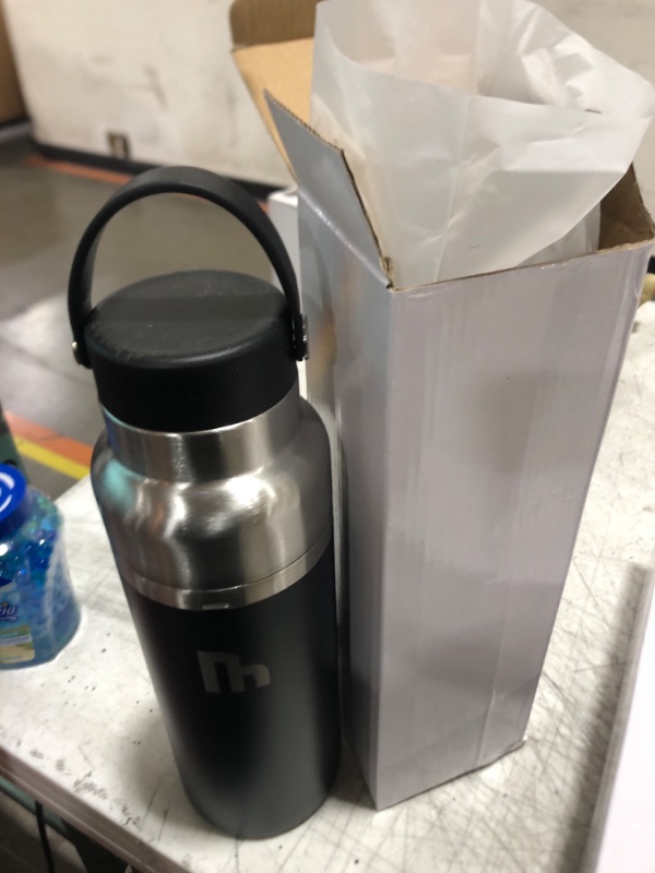 Photo 1 of 2 IN 1 Wide Mouth Water Bottle 32 oz With Detachable 20 oz Tumbler, Comes with Flex Cap and Slider Lid, Stainless Steel,Double-Wall Vacuum Insulation for Water, Iced Tea or Coffee
