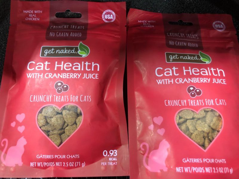 Photo 1 of BB 02/25/25 // Get Naked Urinary Health Crunchy Treats For Cats, Cranberries, (2 Pouch), 2.5 Oz