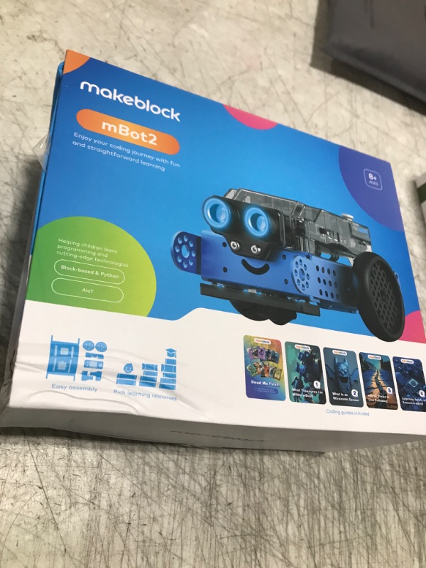 Photo 1 of Makeblock mBot2 Coding Robot for Kids, AI Learning Robot Support Scratch & Python Programming, Robotics Kit for Kids Ages 8-12 and up, Building STEM Robot Toys Gifts for Boys Girls