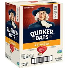 Photo 1 of Quaker Old Fashioned 100% Whole Grain Oats, Rolled Oatmeal, 64 oz Bags, 2 Count Box exp - Jan 21/2026