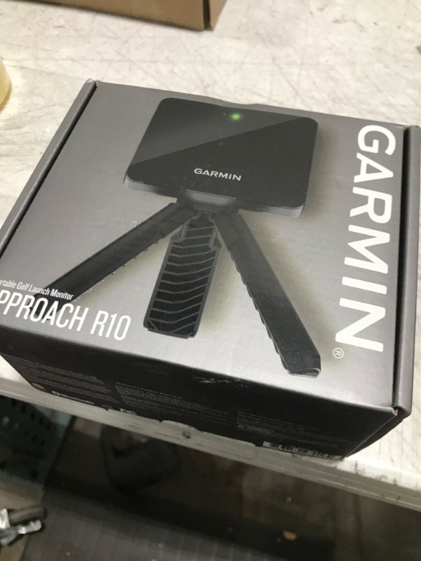 Photo 2 of Garmin Approach R10, Portable Golf Launch Monitor, Take Your Game Home, Indoors or to The Driving Range, Up to 10 Hours Battery Life with Signature Series Power Bundle