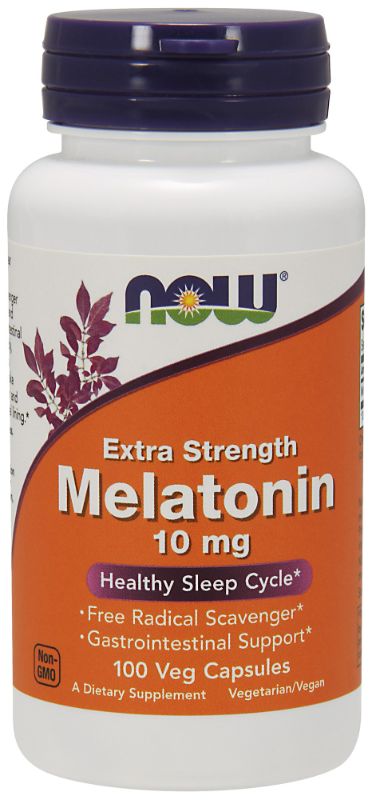 Photo 1 of NOW Foods, Extra Strength Melatonin, 10 Mg, 100 Veg Capsules
Exp 04/2025