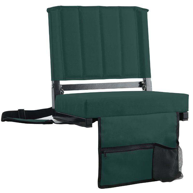 Photo 1 of SPORT BEATS Stadium Seats with Back Support Bleacher Chairs with Back and Cushion Thick Padded Bleacher Seats 