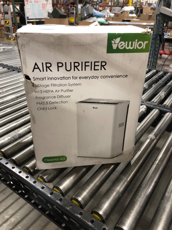 Photo 2 of VEWIOR Air Purifiers For Home Large Room Up To 2200 sqft H13 HEPA Air Purifiers Filter With Fragrance Sponge Timer Washable Filter Cover,15 DB Quiet Air Cleaner For Pets Dander Smell Smoke Pollen