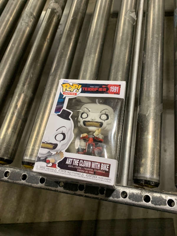 Photo 2 of Funko POP! Movies: Terrifier - Art The Clown with Bike - Collectable Vinyl Figure