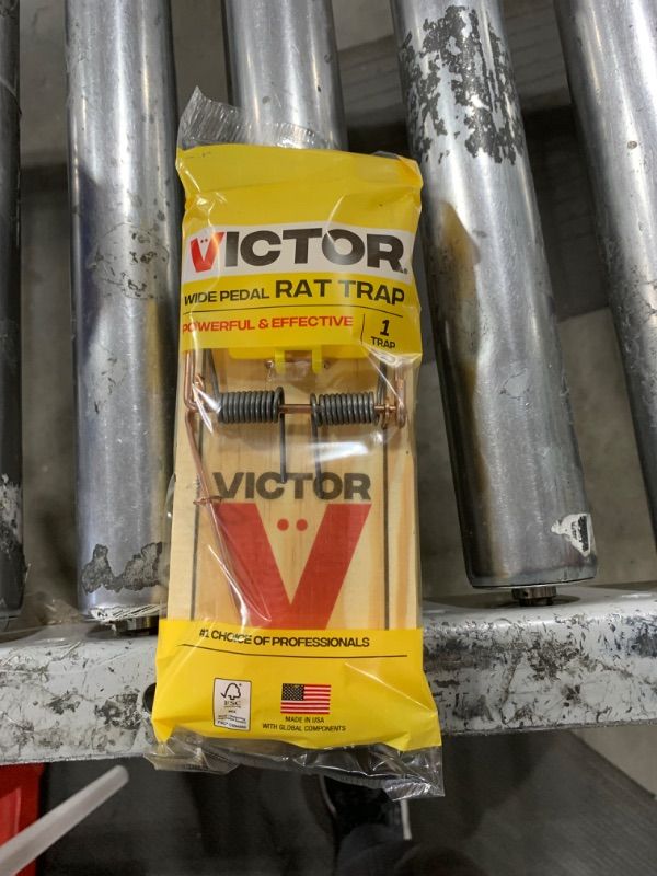 Photo 2 of Victor M205 Easy Set Plastic Pedal Sustainably Sourced FSC Wood Humane Snap Rat Trap