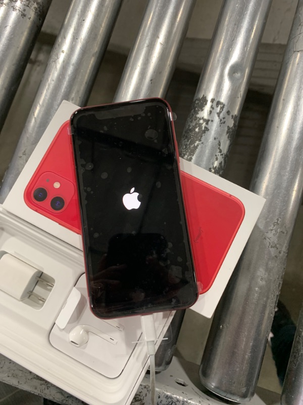 Photo 3 of Apple iPhone 11 [128GB, (Product) RED] + Carrier Subscription [Cricket Wireless] FOR PARTS