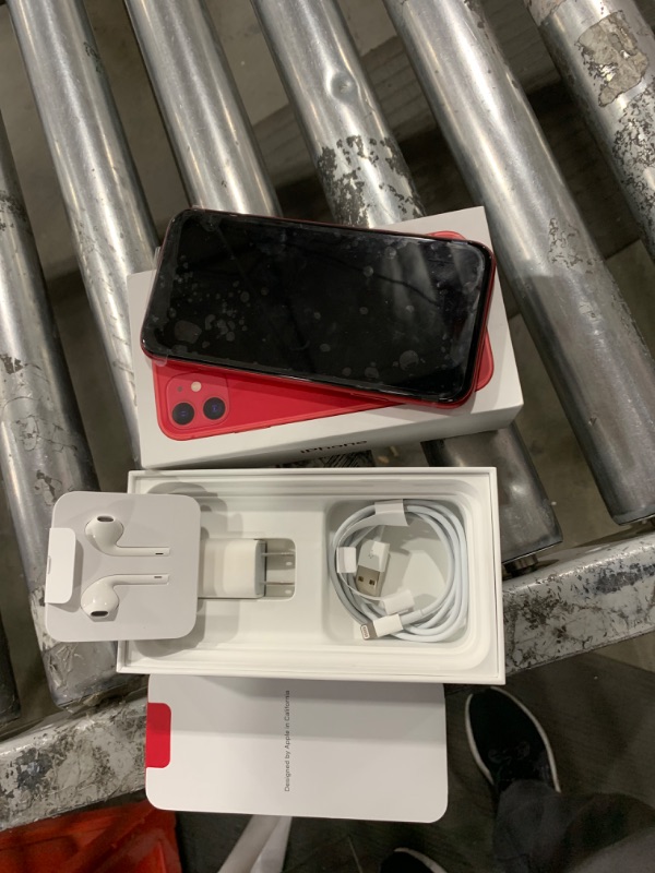 Photo 2 of Apple iPhone 11 [128GB, (Product) RED] + Carrier Subscription [Cricket Wireless] FOR PARTS