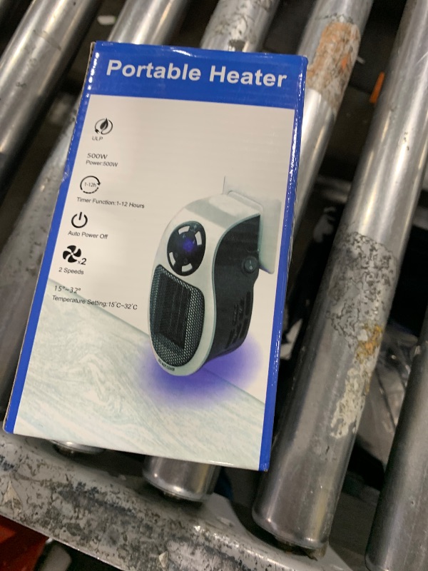 Photo 1 of Turbo Heater as Seen on TV, Plug in Heater 500W, Space Heaters for Indoor Use, Portable Heater with Thermal Protection, Quiet Small Space Heater with Timer, Safe Electric Heater for Bedroom - 2 Pieces
