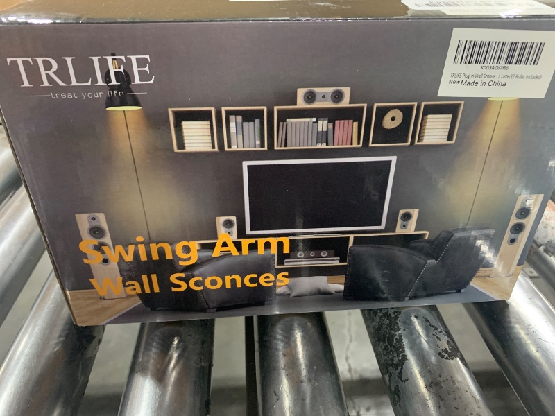 Photo 1 of TRLIFE Wall Sconces Plug in, Remote Control Dimmable Wall Sconce and Adjustable Color Temperature 2700K-6500K Wall Lights with 6FT Plug in Cord, Swing Arm Wall Mounted Light(2 Pack, 2 Bulbs)