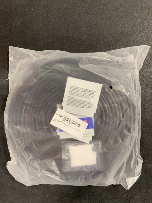 Photo 1 of ?New Upgrade? Silicone Weather Stripping Door Seal Strip,Self-Adhesive Door Weather Striping for Doors,Door Weather Seal Strip for Door Soundproofing Insulation Black 3/8" (W) x 1/4" (T) x 50ft (L)