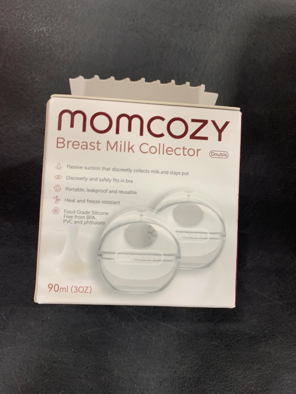 Photo 2 of Momcozy Breast Milk Collector, Milk Collectors for Breastfeeding, Reusable Breast Milk Shells, Silicone Catcher with More Fit & Soft (3oz/90ml, 2 Counts)