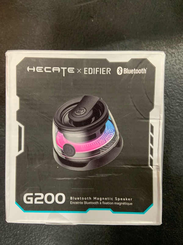 Photo 1 of Edifier G200 Magnetic Bluetooth Speaker - Gift Ideas - Multifunctional Cell Phone Stand Wireless Speaker with Strong Magnet for iPhone/Android/Fridge/Workbench/Pole/Car/Bike/Golf Cart & Anything Metal