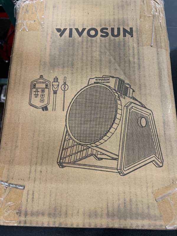 Photo 2 of VIVOSUN Portable Greenhouse Heater with Adjustable Thermostat, 1500W/750W Electric Heater, 3 Modes for Fast Heating, Overheat Protection, Dustproof Design for Grow Tents, Patios & Outdoors