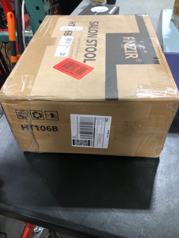 Photo 1 of FNZIR Square Rolling Stool with Backrest Height Adjustable Chair Swivel Drafting Chair Stool Chair with Wheels Black