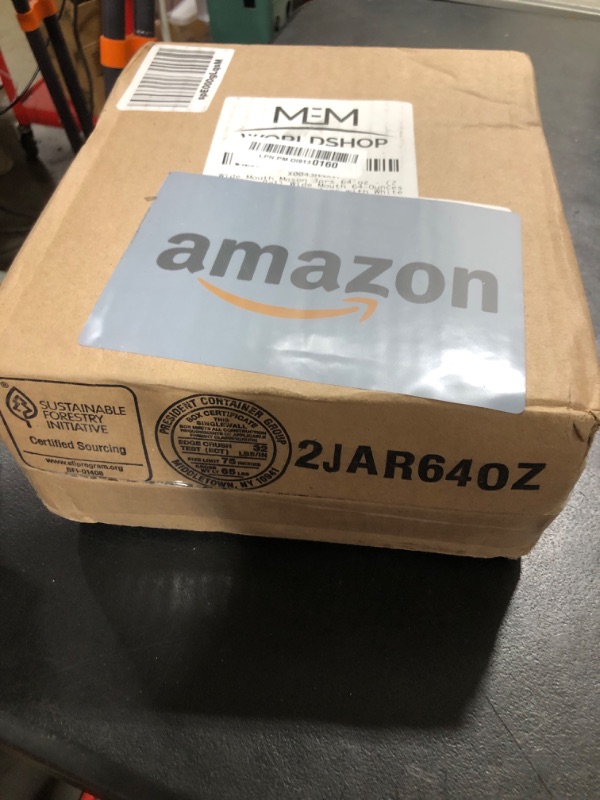 Photo 1 of Wide Mouth Mason Jars 64 oz - (2 Pack) - Ball Wide Mouth 64-Ounces Half Gallon Mason Jars with White M.E.M Food Storage Plastic Lid. For Storage, Freezing, Leak Proof, Microwave & Diswasher Safe