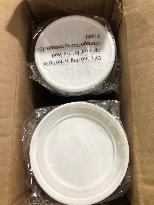 Photo 1 of Wide Mouth Mason Jars 64 oz - (2 Pack) - Ball Wide Mouth 64-Ounces Half Gallon Mason Jars with White M.E.M Food Storage Plastic Lid. For Storage, Freezing, Leak Proof, Microwave & Diswasher Safe