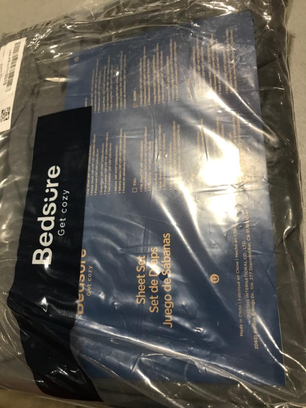 Photo 1 of Bedsure 100% Cotton Sheets Queen Size Bed Set, Brushed Flannel Sheets with Deep Pockets, Ultra Soft Warm Bed Sheet Set