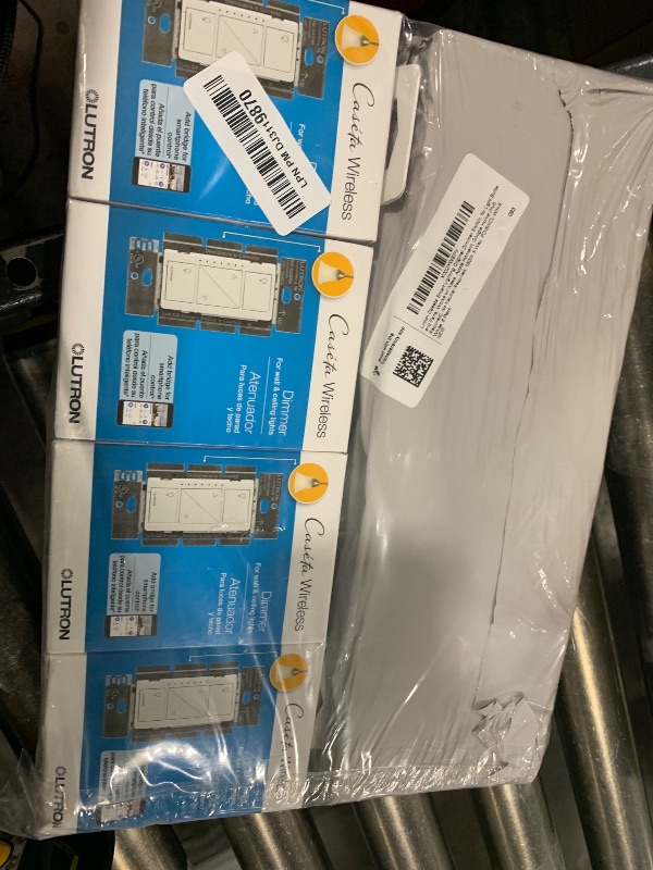 Photo 2 of Lutron Caseta Smart Lighting Original Dimmer Switch, for Light Bulbs, Works w/ Alexa, Apple Homekit, Google Home (Hub Required), No Neutral Required, 150W 3-Way, PD-6WCL-WH-8, White, 8 Pack