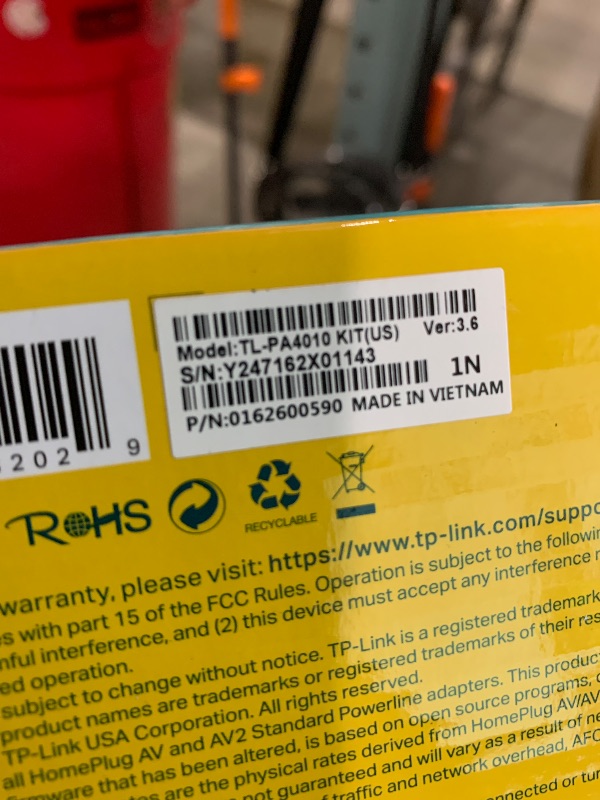 Photo 2 of TP-Link AV600 Powerline Ethernet Adapter - Plug&Play, Power Saving, Nano Powerline Adapter, Expand Home Network with Stable Connections (TL-PA4010 KIT)