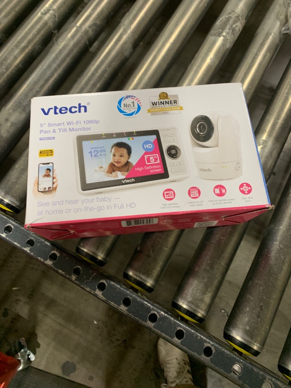 Photo 2 of VTech Upgraded Smart WiFi Baby Monitor VM901, 5-inch 720p Display, 1080p Camera, HD NightVision, Fully Remote Pan Tilt Zoom, 2-Way Talk, Free Smart Phone App, Works with iOS, Android