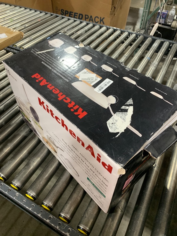 Photo 1 of KitchenAid Hard Anodized Ceramic Nonstick Pots and Pans Set with Saucepans, Frying Pans, Stockpot, and Lids, 10 Piece Non Stick Cookware Set with Stainless Steel Handles - Porcelain White