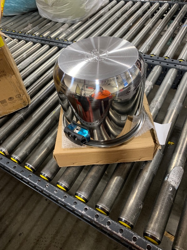 Photo 1 of 3-In-1 304 Stainless Steel Pressure Cooker 13 QT: [Explosion-Proof] [3 PSI Settings], One-Hand Locking, Induction Compatible, Glass Lid & Steamer Rack Included, Olla de Presion