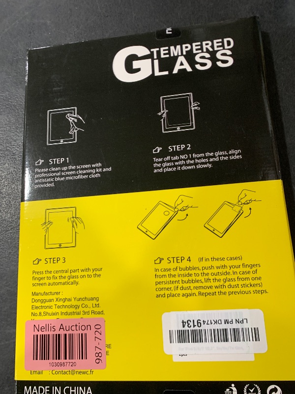 Photo 2 of NEW'C 2 Pack Designed for iPad 9(2021)/iPad 8(2020)/iPad 7(2019)[10.2 Inch, 9th/8th/7th Generation], Screen Protector Film - Installation Frame Included