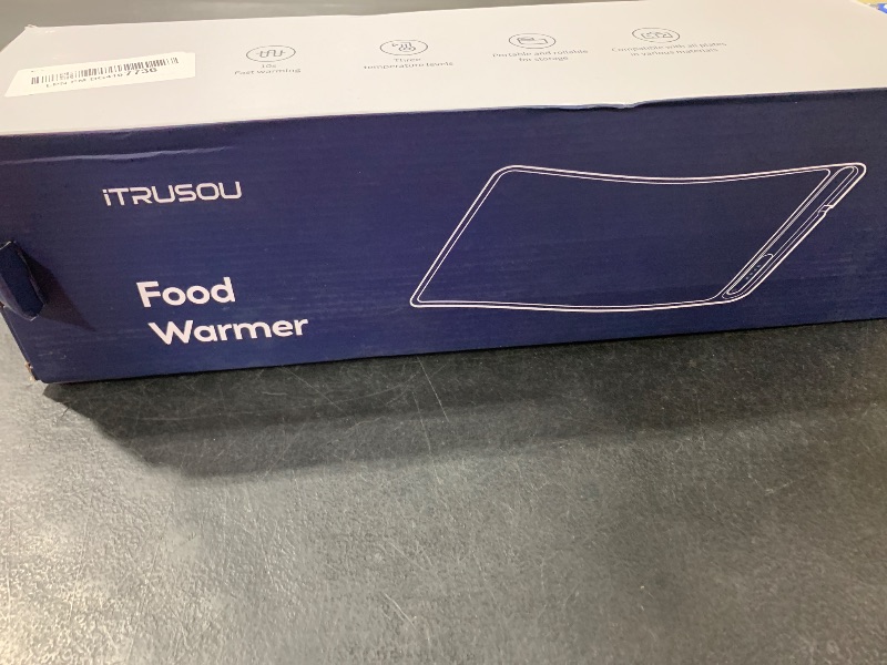 Photo 2 of iTRUSOU Electric Warming Tray - Full Surface Heating,Rollable & Portable,Premium Silicone Nano-Material,3 Temperature Settings,Auto Shut-Off -Versatile Food Warmer for Gatherings,Parties,Everyday Use