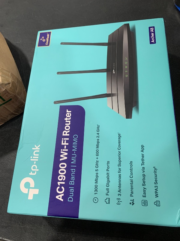 Photo 2 of TP-Link AC1900 Smart WiFi Router (Archer A8) -High Speed MU-MIMO Wireless Router, Dual Band Router for Wireless Internet, Gigabit, Supports Guest WiFi