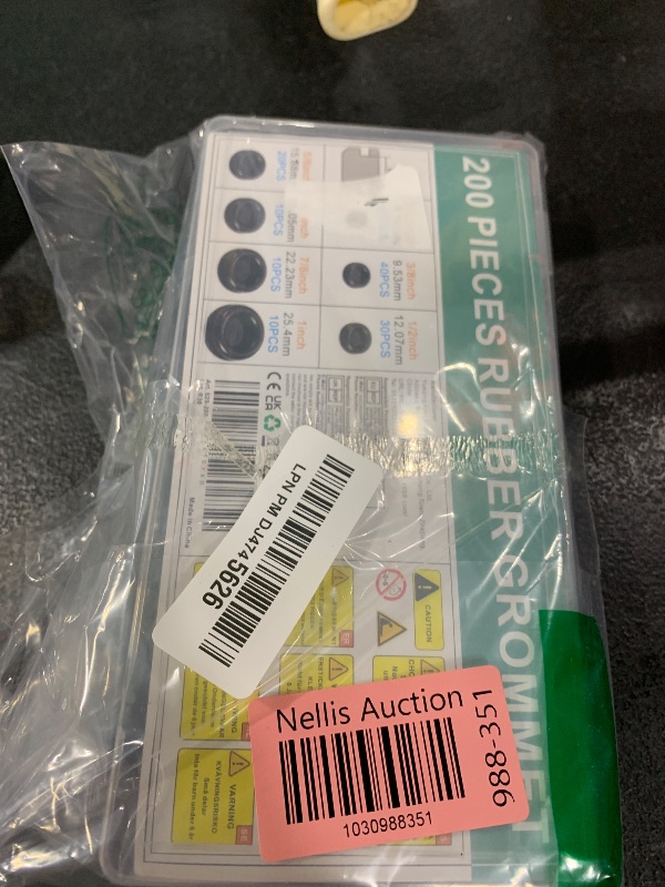 Photo 2 of Gysxrda Rubber Grommet Kit 200 Pack - 7 Sizes Firewall Rubber Hole Plugs Rubber Grommets for Wiring, Automotive, Home Improvement Cord Pipe Wire Organization (7/25, 3/8, 1/2, 5/8, 3/4, 7/8, 1 inch)