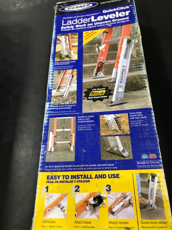 Photo 1 of Werner PK70-1 Ladder Leveler with 2-Base Unit Attachments