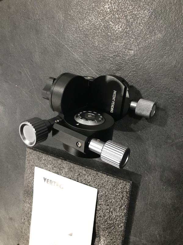 Photo 3 of VERTECFOTO Geared Tripod Head ¦ Provide Smooth Fine Tune & Quick Coarse on Pan&Tilt, Wobble Free; Perfect Choice for a Camera & Spotting Scope, Full CNC Made, Max Load11lb; Arca Type QR Plate