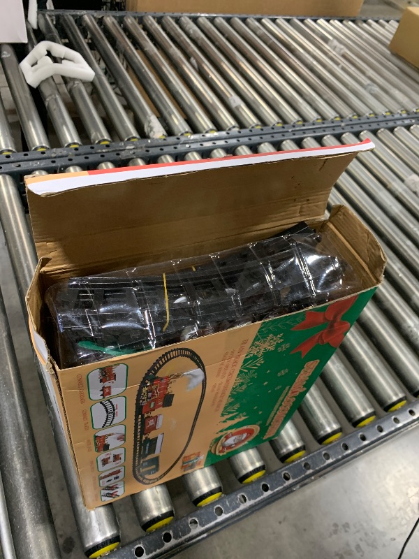 Photo 1 of OleFun Christmas Train Set, Electric Train with Water Steam, Sounds & Lights, Model Train Set for Under The Xmas Tree, Railway Kit Gifts for 3, 4, 5, 6, 7, 8+ Year Old Boy & Girl