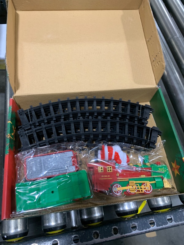 Photo 1 of Train Set-Christmas Train Sets for Around The Tree, Toy Train Sets with Sound and Lights, Toddler Model Trains for 3 4 5 6 7 8+ Years Old Kids Gifts