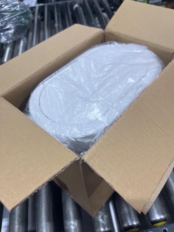 Photo 1 of KSSKSS 1.8 Gallons Small White Bathroom Trash Can with Lid, Slim Bathroom Garbage Bin, Removable Liner Bucket, Dog Proof Trash Can with Pop-Up Lid for Bedroom,Toilet