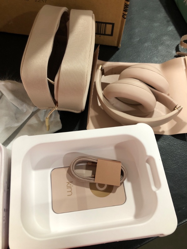 Photo 1 of Beats Studio Pro x Kim Kardashian – Bluetooth Noise Cancelling Headphones, Personalized Spatial Audio, USB-C Lossless Audio, Apple & Android Compatibility, Up to 40 Hours Battery Life – Moon