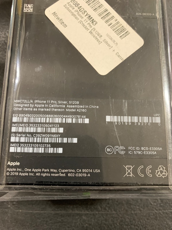 Photo 4 of Apple iPhone 11 Pro [512GB, Silver] + Carrier Subscription [Cricket Wireless]