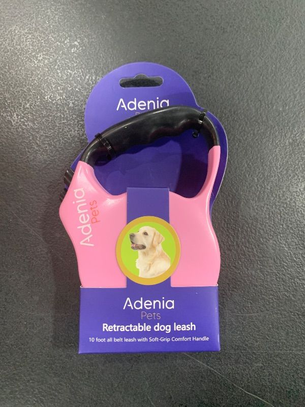 Photo 2 of ADENIA Retractable Dog Leash - Leash for Small Dogs, Long Leash for Dogs, Heavy Duty Retractable Dog Leash, Long Dog Leash 16 ft, Retractable Dog Leash for Large Dogs (Pink, Small)