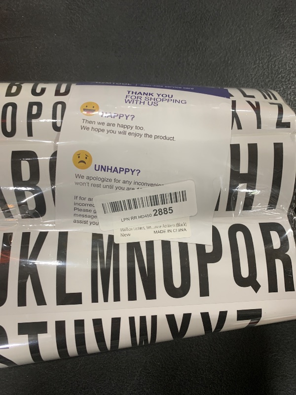 Photo 1 of Mailbox Letters, Vinyl Letter Stickers, H2MTOOL 14 Sheets 2 inch + 1 inch Adhesive Alphabet Stickers for Mailbox, Signs, Doors, Windows, Cars, Business, House Address (Black)