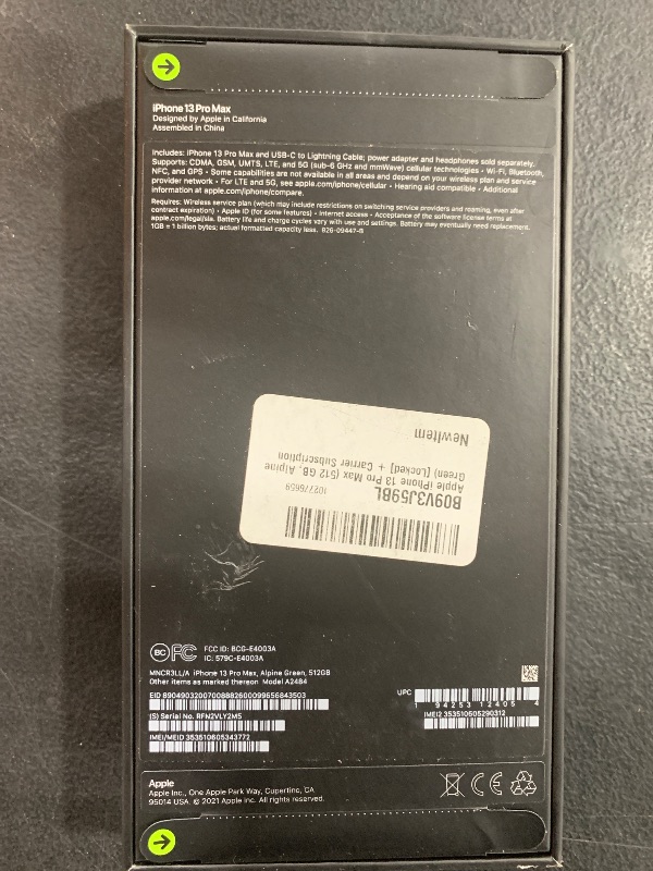 Photo 5 of Apple iPhone 13 Pro Max (512 GB, Alpine Green) [Locked] + Carrier Subscription