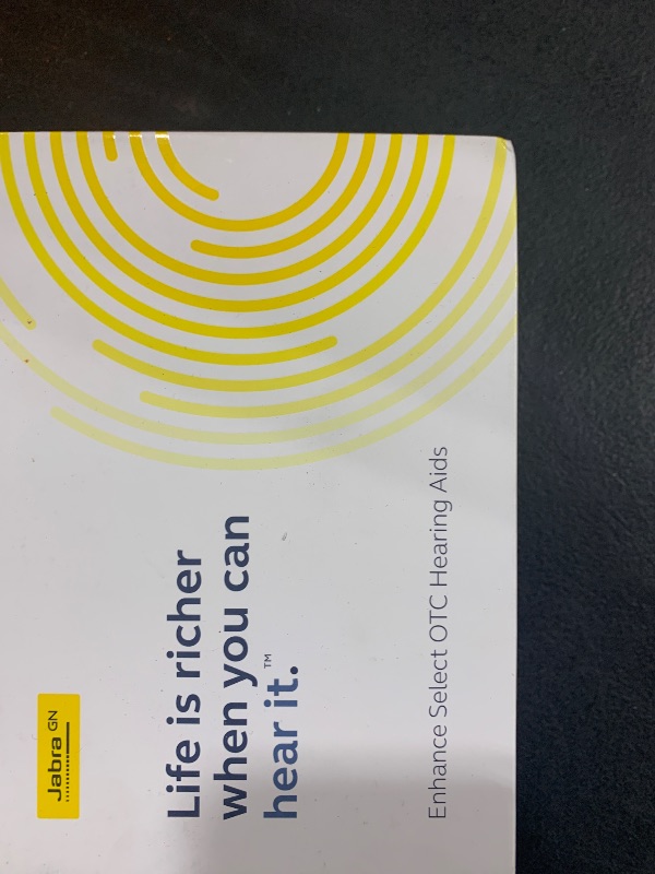 Photo 2 of Jabra Enhance Select 300 OTC Hearing Aids, Audiology Team Care Included, Bluetooth Streaming for Calls, Music, Media for iOS & Android, Nearly Invisible & Comfortable, Noise Reduction - Silver