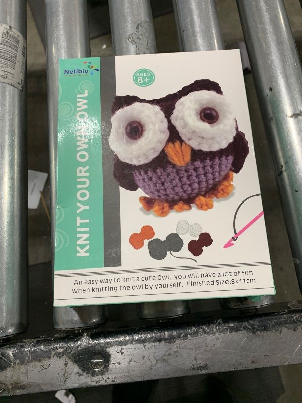 Photo 2 of Neliblu Owl Sewing Kit for Kids - Girls Sewing Kit for DIY Craft - Sew and Stuff Mini Pet Owl Décor Doll for Children - My First Sewing Kit for Girls - Child Knitting Project Kits