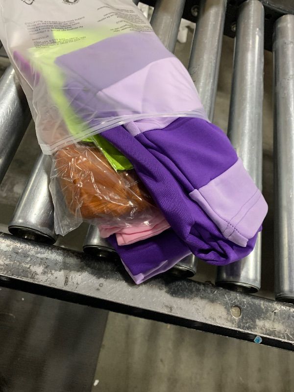 Photo 1 of Daphne Costume Women Adult Halloween Costume Purple Dress Cosplay Outfits with Accessories Scarf Wig Headband Socks RA034XS XS