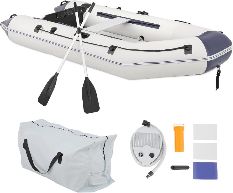 Photo 1 of MADOG Person Inflatable Boat(Oars Included), Inflatable Raft for Water Sports Quick Inflation & Deflation