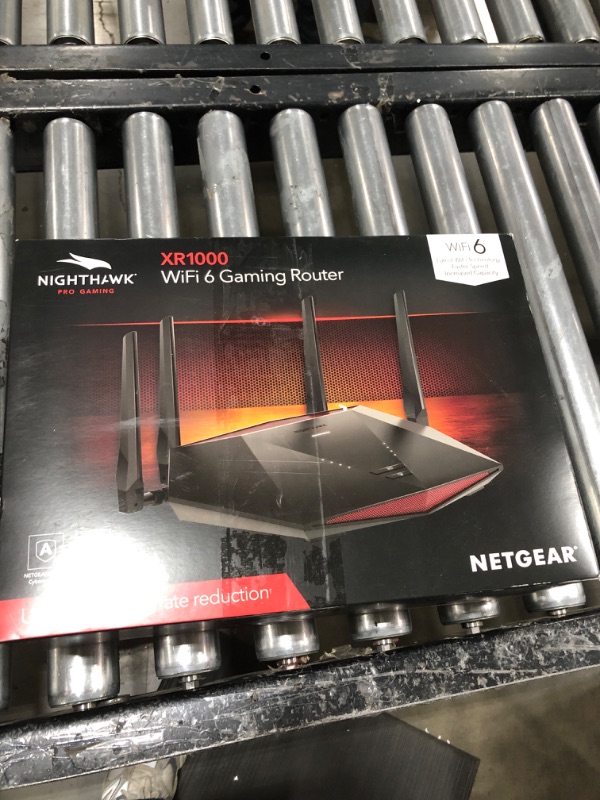 Photo 1 of NETGEAR Nighthawk Pro Gaming 6-Stream WiFi 6 Router (XR1000) - Security Features, AX5400 Wireless Speed (up to 5.4Gbps), DumaOS 3.0 Optimizes Lag-free Server Connections, 4 x 1G Ethernet ports