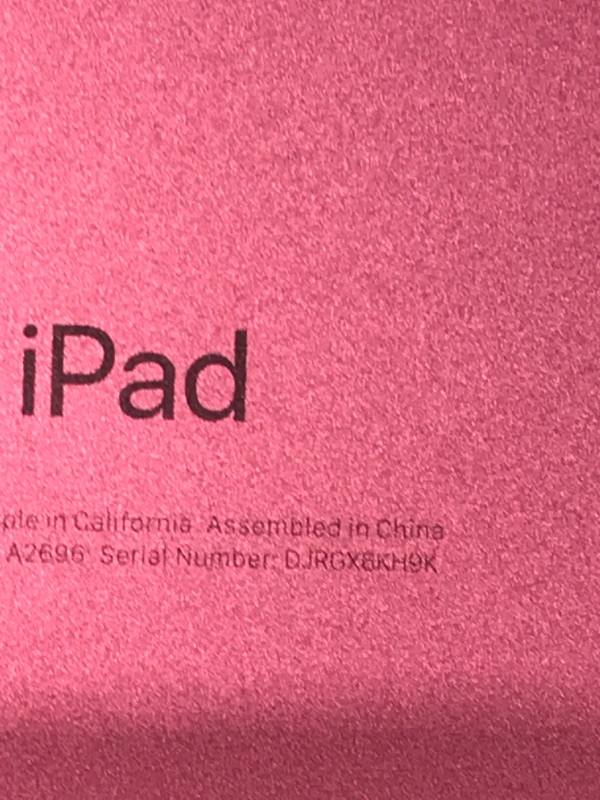 Photo 4 of Apple iPad (10th Generation): with A14 Bionic chip, 10.9-inch Liquid Retina Display, 64GB, Wi-Fi 6, 12MP front/12MP Back Camera, Touch ID, All-Day Battery Life – Pink